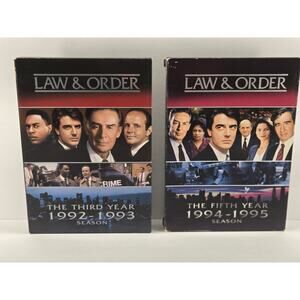 Law & Order DVD Bundle Set | Complete Third Year & Fifth Year | Lot
